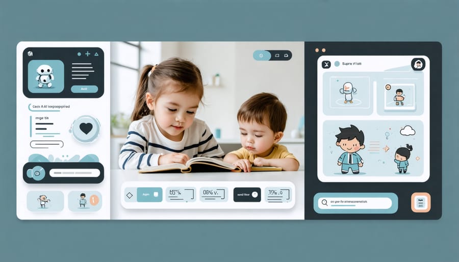 Comparison of educational AI interfaces designed for ages 3-7 and 8-12