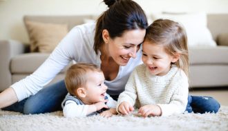 Parent and child sharing a meaningful interaction, symbolizing a nurturing environment that fosters emotional intelligence and strong family bonds.