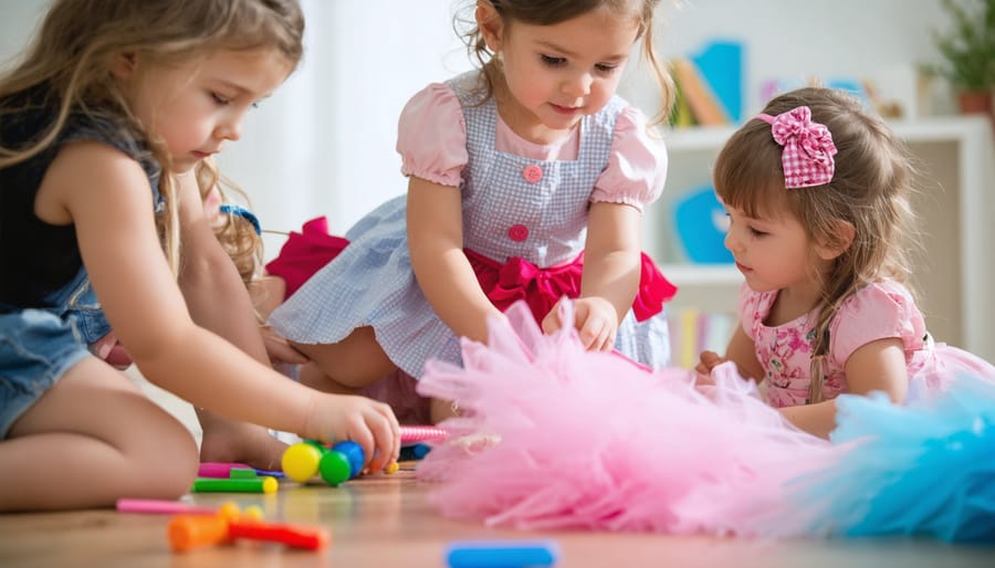 Children developing social skills through cooperative dramatic play