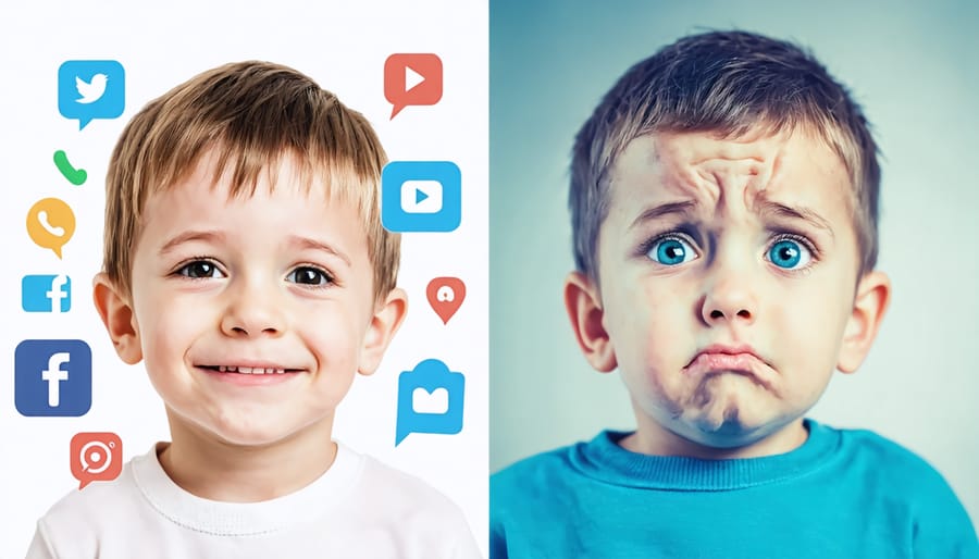 Visual representation of how online privacy affects children's emotional well-being