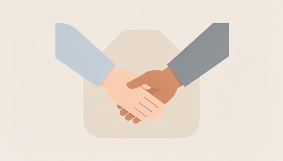 Close-up of a parent’s hand holding a child’s hand with soft fabric in the background