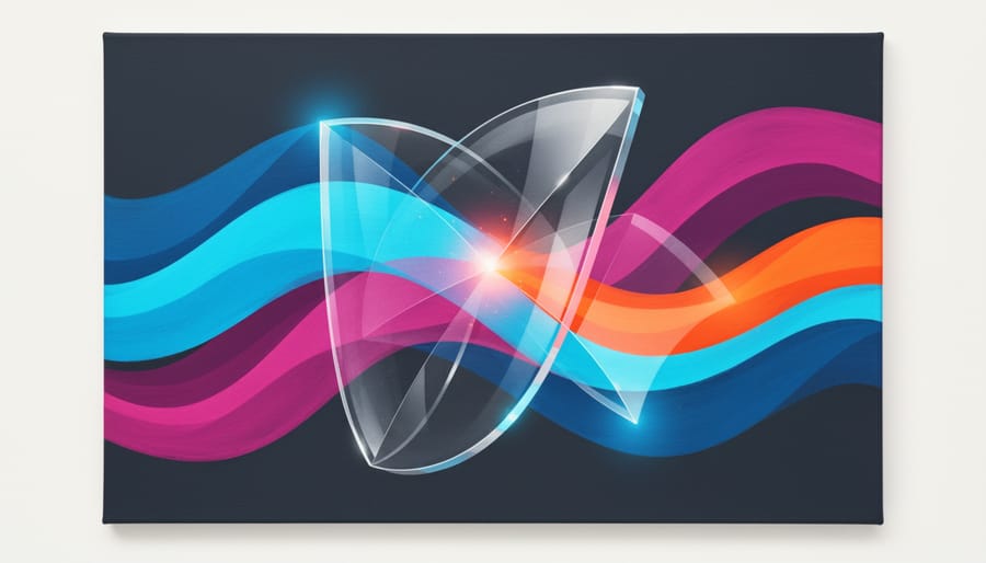 Transparent glass cards symbolizing personal data versus sensitive personal data.