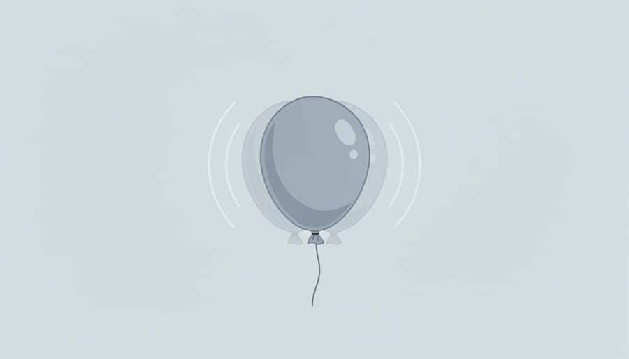 Close view of a child holding a balloon that suggests slow balloon breathing